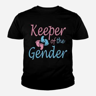 Cute Keeper Of Gender Shirt - Baby Reveal Party Gift Idea Youth T-shirt | Crazezy CA