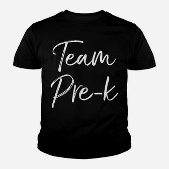 Cute Matching Preschool Teachers Gifts For Women Team Pre-K Youth T-shirt | Crazezy