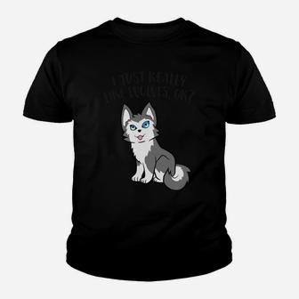 Cute Wolf Lover Gift I Just Really Like Wolves Ok Youth T-shirt | Crazezy DE