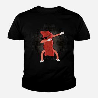 Dabbing Bacon Shirt Funny Bacon Lover Youth T-shirt | Crazezy