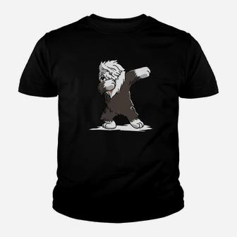 Dabbing Old English Sheepdog Dab Dance Funny Dog Gift Premium Youth T-shirt | Crazezy