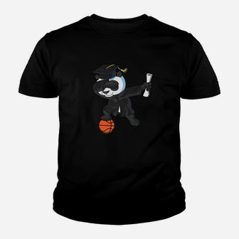 Dabbing Panda Bear Basketball Graduation Class 2019 Youth T-shirt | Crazezy