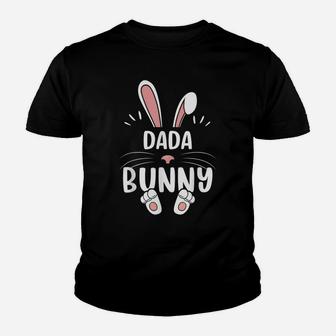 Dada Bunny Funny Matching Easter Bunny Egg Hunting Youth T-shirt | Crazezy