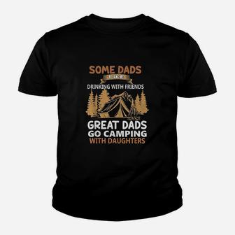 Dads Like Drinking Great Dads Go Camping With Daughters Youth T-shirt | Crazezy