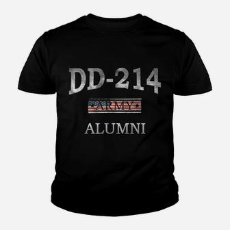 Dd-214 Us Army Alumni Vintage Veteran Retired Military Gift Youth T-shirt | Crazezy
