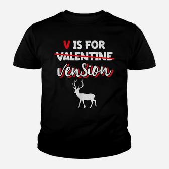 Deer Vension Meat | Valentine's Day Hunter Hunting Gift Youth T-shirt | Crazezy