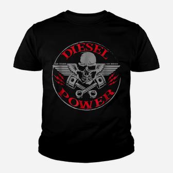 Dieselpower Truck Turbo Brothers Mechanic Stroke Youth T-shirt | Crazezy