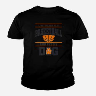 Dog Basketball Owner Funny Player Coach Gift Mom Dad Youth T-shirt | Crazezy