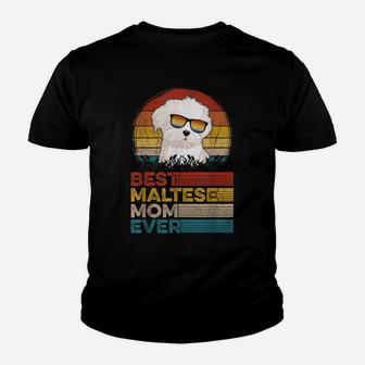 Dog Vintage Best Maltese Mom Ever Gifts Lover Youth T-shirt | Crazezy