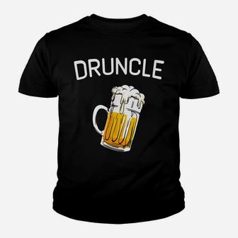 Druncle Beer Whiskey Drunk Uncle Funny Gift Youth T-shirt | Crazezy AU