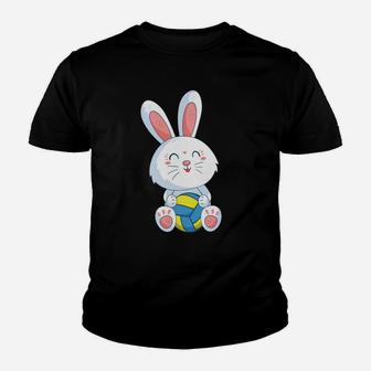 Easter Bunny Volleyball Ball Easter Day For Kids Youth T-shirt | Crazezy DE