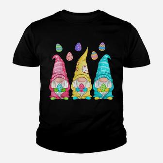 Easter Gnome Egg Hunting - Cute Gnomes Holding Easter Egg Youth T-shirt | Crazezy