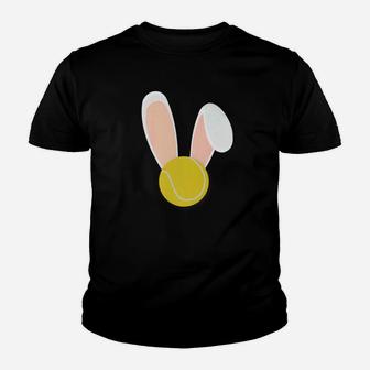 Easter Rabbit Bunny Ears Tennis Ball Sports Holiday Premium Youth T-shirt | Crazezy