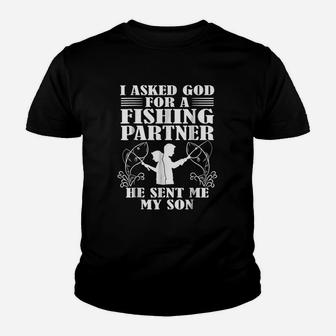 Father And Son Fishing Partners For Life Son Youth T-shirt | Crazezy