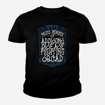 Fighting Squad Addison's Disease Awareness Youth T-shirt | Crazezy