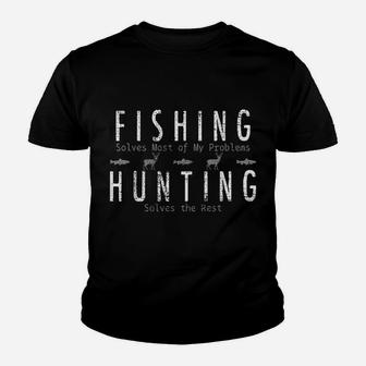 Fishing Hunting Tshirt Hunter Tee Gift Hunt Youth T-shirt | Crazezy AU