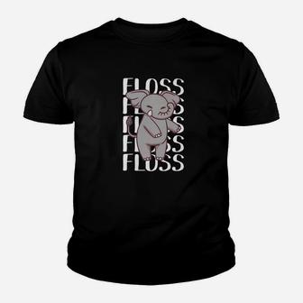 Flossing Elephant Floss Dance Funny Meme Gift Youth T-shirt | Crazezy CA