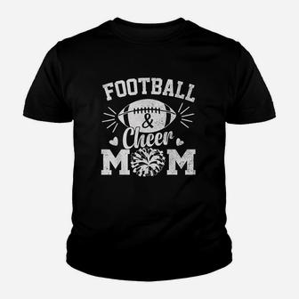 Football And Cheer Mom High School Sports Youth T-shirt | Crazezy UK