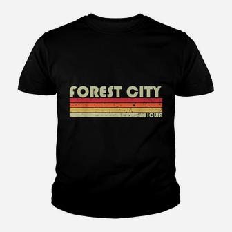 FOREST CITY IA IOWA Funny City Home Roots Gift Retro 70S 80S Youth T-shirt | Crazezy