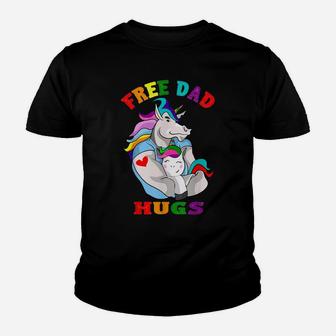 Free Dad Hugs Lgbt Gay Pride Youth T-shirt | Crazezy