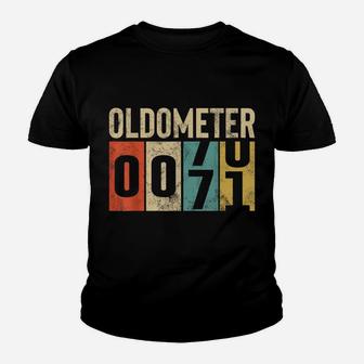 Funny 71 Years Old Oldometer Vintage 71St Birthday Odometer Youth T-shirt | Crazezy AU