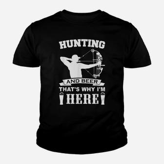 Funny Bow Hunting Archery Hunting Bow Hunter Gift Youth T-shirt | Crazezy
