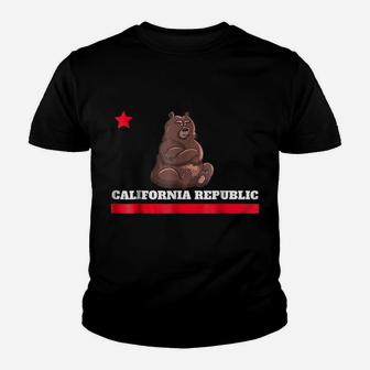 Funny California Republic State Flag Novelty Gift T Shirt Youth T-shirt | Crazezy UK