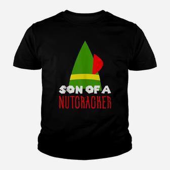 Funny Christmas Gift Son Of A Nutcracker Youth T-shirt | Crazezy