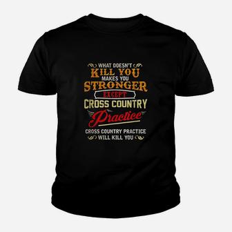 Funny Cross Country Runner Gift For Running Coach Youth T-shirt | Crazezy