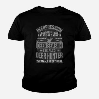 Funny Deer Hunter Definition Quote Wild Game Hunting Fans Youth T-shirt | Crazezy