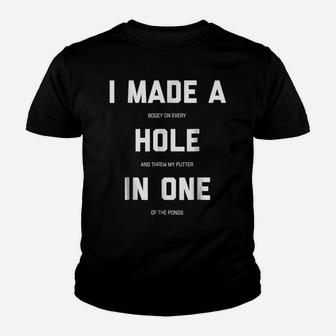 Funny Golf Shirts For Men Women - Hole In One Golf Gag Gifts Youth T-shirt | Crazezy AU