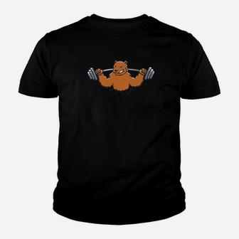 Funny Gym Bear Fitness Workout Men Women Youth T-shirt | Crazezy