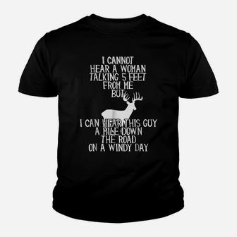 Funny Hunting T-Shirt For Hunters Who Have Selective Hearing Youth T-shirt | Crazezy CA