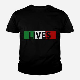 Funny Italian Lives Matter Cook Novelty Gift Italy Flag Sweatshirt Youth T-shirt | Crazezy