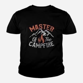 Funny Outdoor Camping Gifts Men Women Master Of Campfire Youth T-shirt | Crazezy CA