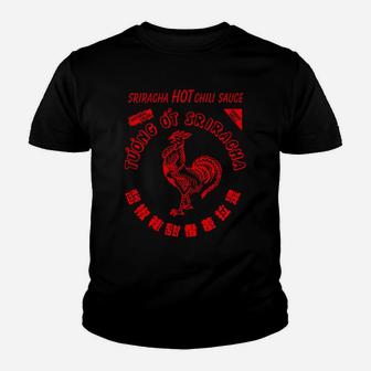 Funny Sriracha Hot Chili Sauce Spicy Food Lover Red Sweatshirt Youth T-shirt | Crazezy