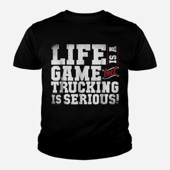Funny Truck Driver Trucker Gift Trucking Tee Youth T-shirt | Crazezy UK