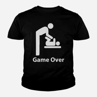 Game Over Expectant Dads To Be Father's Day Gift Present Youth T-shirt | Crazezy AU