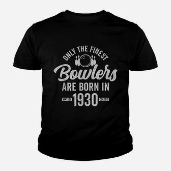 Gift For 90 Year Old Bowler Bowling 1930 90th Birthday Youth T-shirt | Crazezy CA
