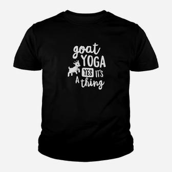 Goat Yoga Yes Its A Thing Women Class Gift Farm Youth T-shirt | Crazezy DE