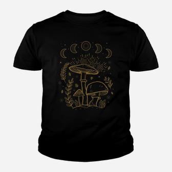 Goblincore Aesthetic Dark Academia Cottagecore Mushroom Youth T-shirt | Crazezy
