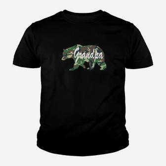 Grandpa Bearfunny Camping Summer Fathers Day Youth T-shirt | Crazezy
