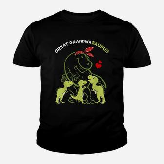 Great Grandmasaurus Great Grandma Tyrannosaurus Dinosaur Youth T-shirt | Crazezy CA