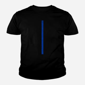 Grunge Thin Blue Line American Flag Police Officer Support Sweatshirt Youth T-shirt | Crazezy