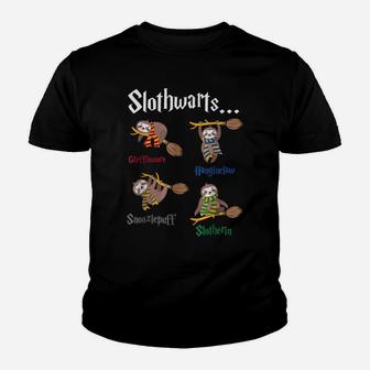 Harry Slothwarts-Funny Birthday Gift Sloth Youth T-shirt | Crazezy