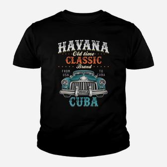 Havana Old Time Classic From USA To Cuba Car Premium T Shirt Youth T-shirt | Crazezy DE