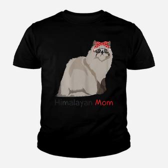 Himalayan Mom Retro Mothers Day Gift Idea Mum Cat Owner Youth T-shirt | Crazezy
