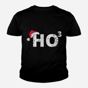Ho3 Cubed Christmas Ho-Ho-Ho Math Teacher Funny Gift Ho-3 Youth T-shirt | Crazezy