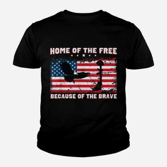 Home Of The Free Because Of The Brave - Veterans Tshirt Youth T-shirt | Crazezy