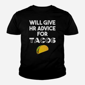 Human Resources Gifts Funny Hr Gifts For Coworker Taco Lover Youth T-shirt | Crazezy AU